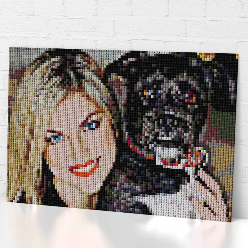 Build a Personalised Lego-style Portrait Handmade Pixel Art 