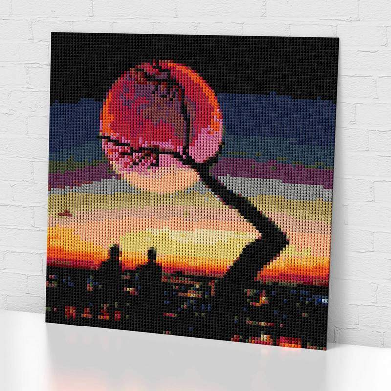 Custom Pixel Art Mosaic from Photo 30×30 inch (77×77 cm)