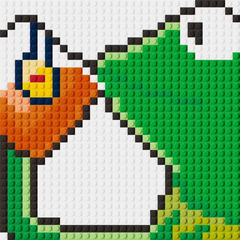Holiday Pay Meme Pixel Art Brick Mosaic