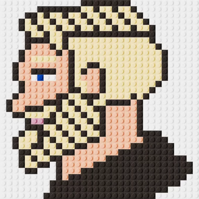 I would never be a Simp Meme lego pixel art