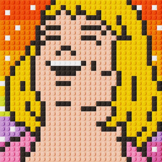 He-Man Sings Meme lego pixel art
