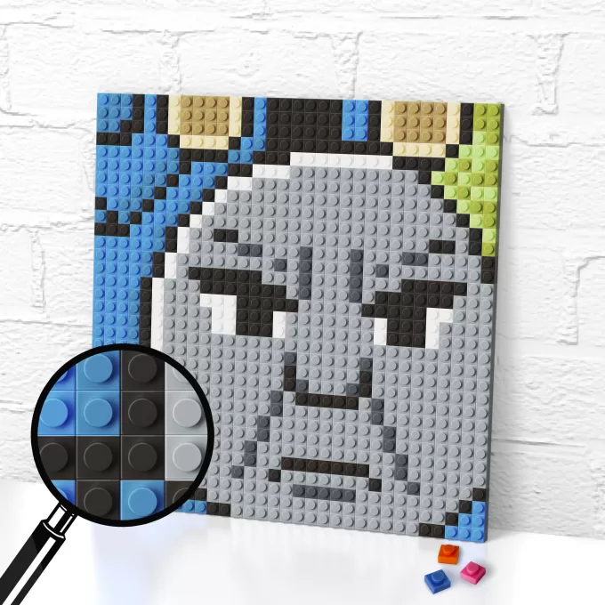 Thomas Angry Meme lego pixel art render