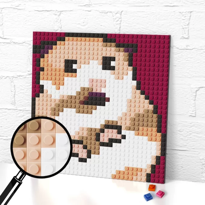 Hamster Meme lego pixel art render