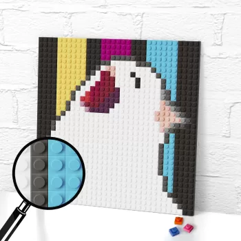 Malow Cat or Thurston Waffles Meme lego pixel art render