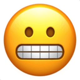 Google Grimacing Face Emoji