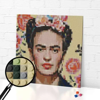 frida kahlo, frida kahlo self portrait, frida kahlo portrait, frida kahlo mosaic