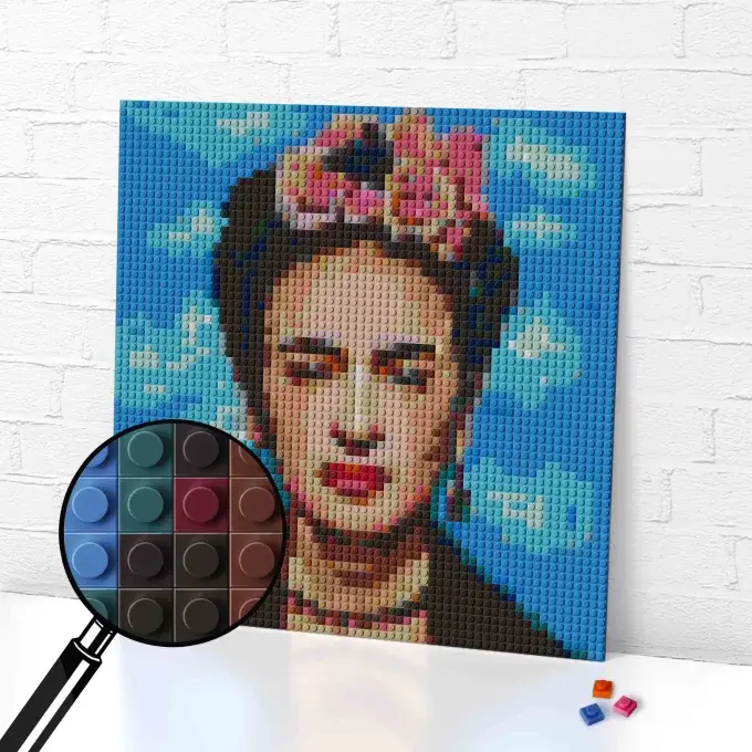 frida kahlo, frida kahlo self portrait, frida kahlo portrait, frida kahlo mosaic