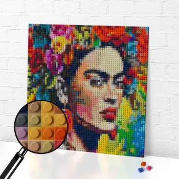frida kahlo, frida kahlo self portrait, frida kahlo portrait, frida kahlo mosaic
